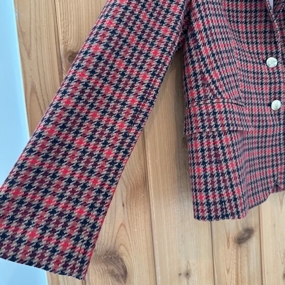 J.Crew Schoolboy Houndstooth Single Breasted Blazer Size 10 - Picture 8 of 10